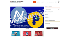 Desktop Screenshot of cryptocoinwalletcards.com